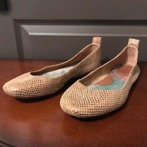 Born Snakeskin Flats